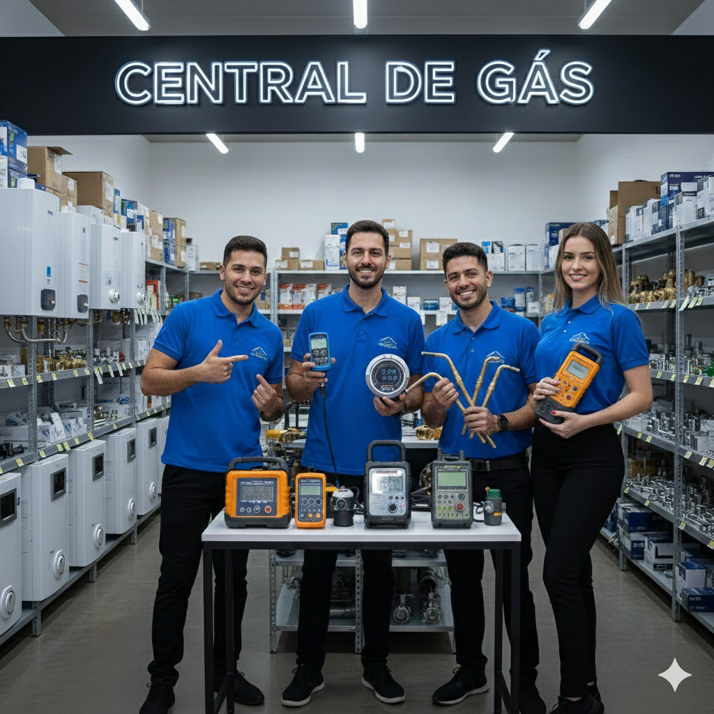 Equipe técnica em serviço profissional